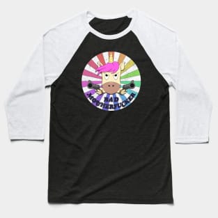 Bad Angry Unicorn Baseball T-Shirt